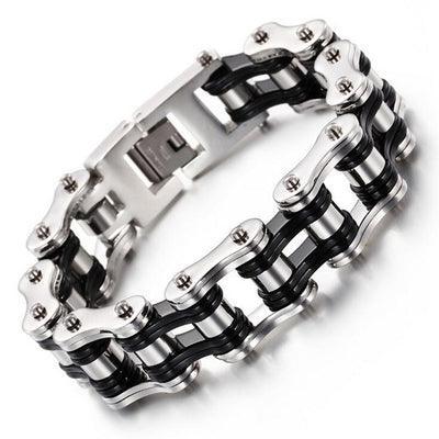 Diverse color motorcycle chain-style bracelet