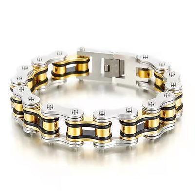 Diverse color motorcycle chain-style bracelet