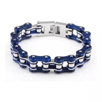 Diverse color motorcycle chain-style bracelet