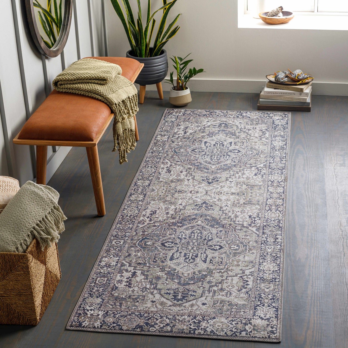 Neyland Iris Gray Area Rug 2359-3