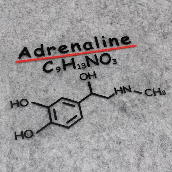 Dopamine, Adrenaline, Caffeine chemical formulas stickers