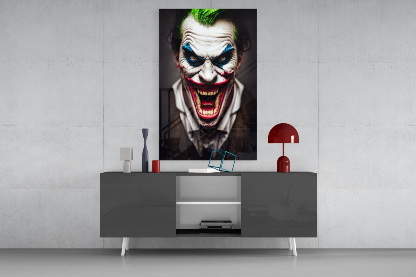 The Smile of Joker Glass Art || Designer Collection