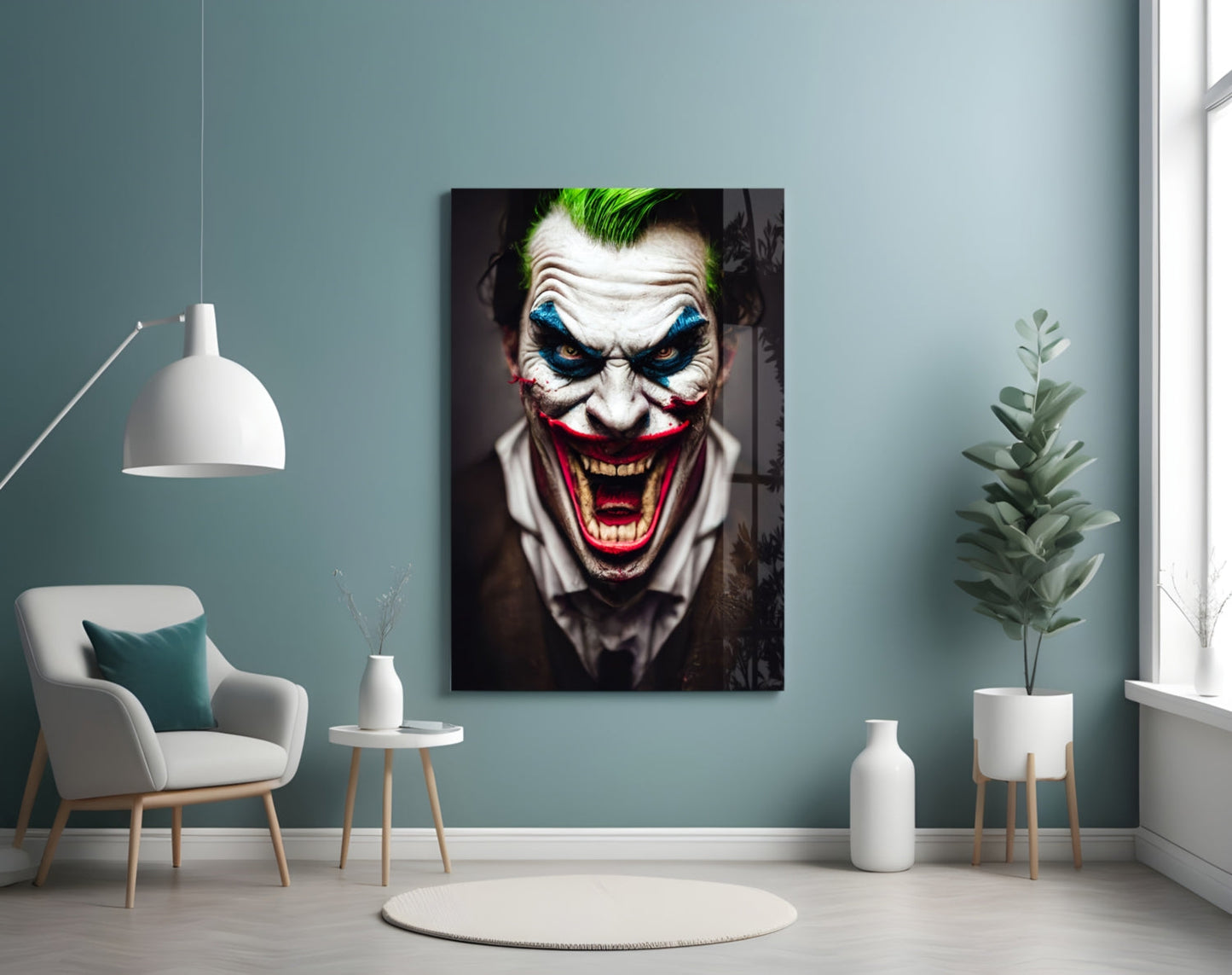 The Smile of Joker Glass Art || Designer Collection