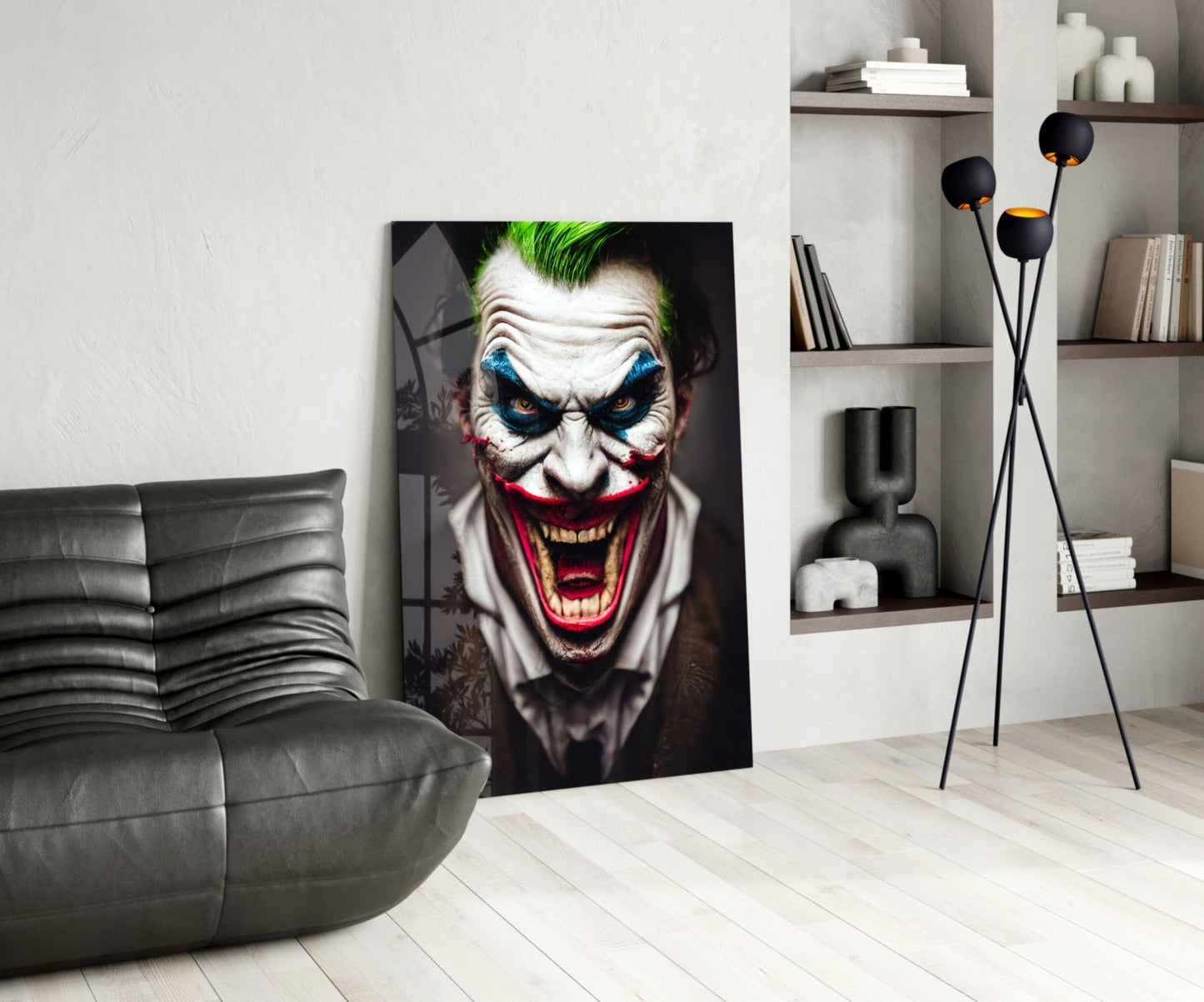 The Smile of Joker Glass Art || Designer Collection