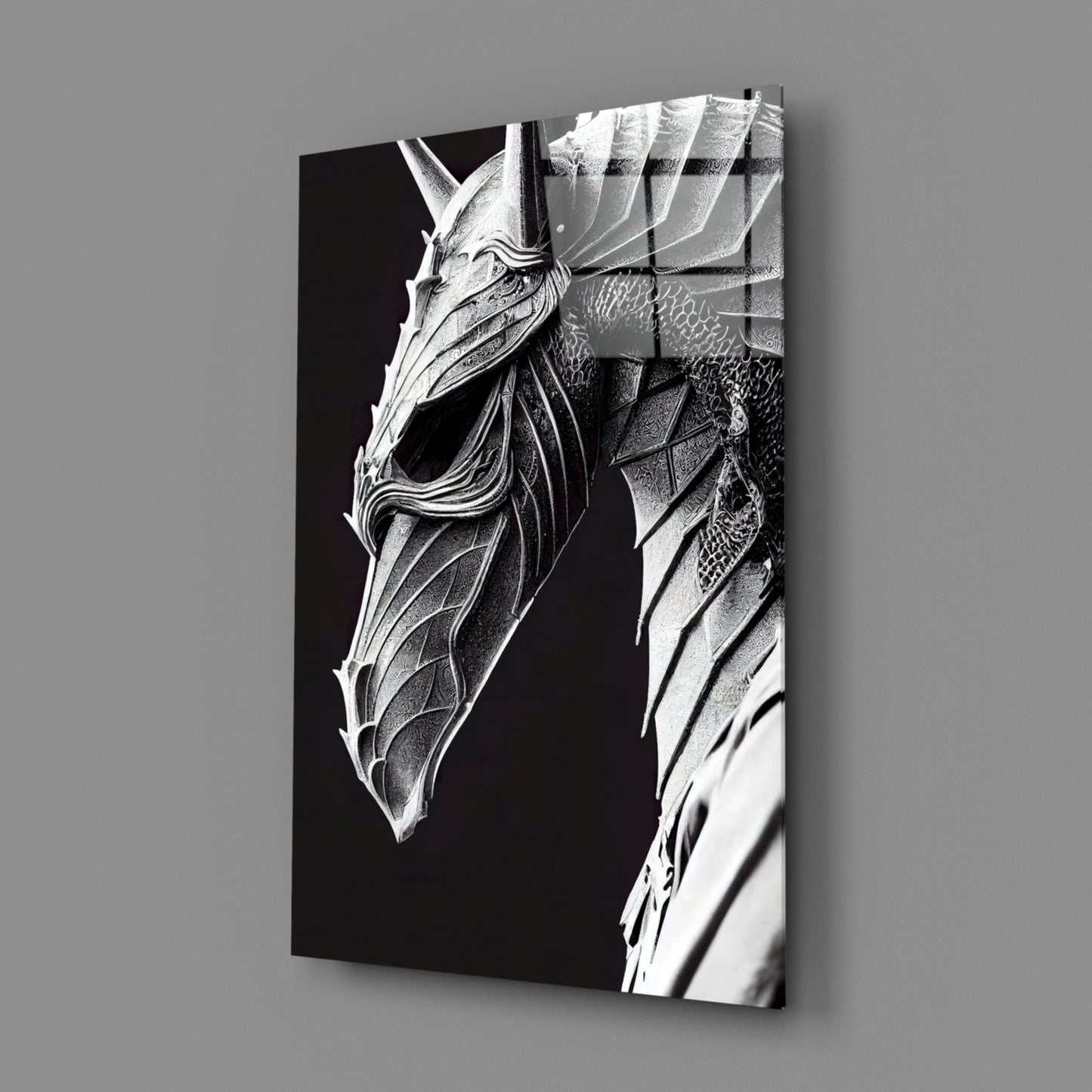 Iron Dragon Glass Art  || Designer Collection