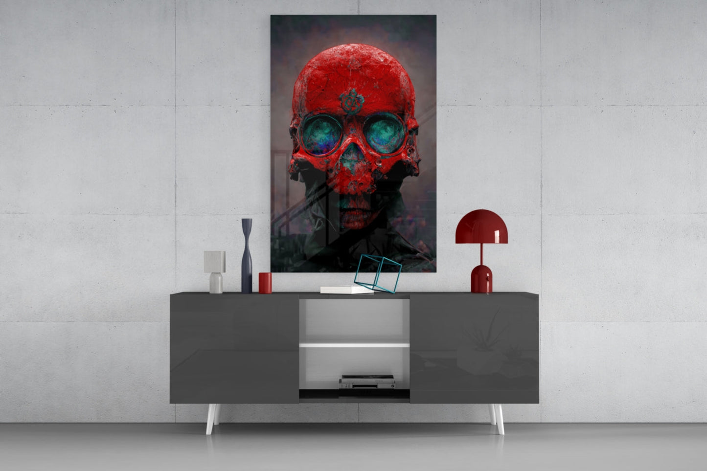 Skull Glass Art  || Designers Collection