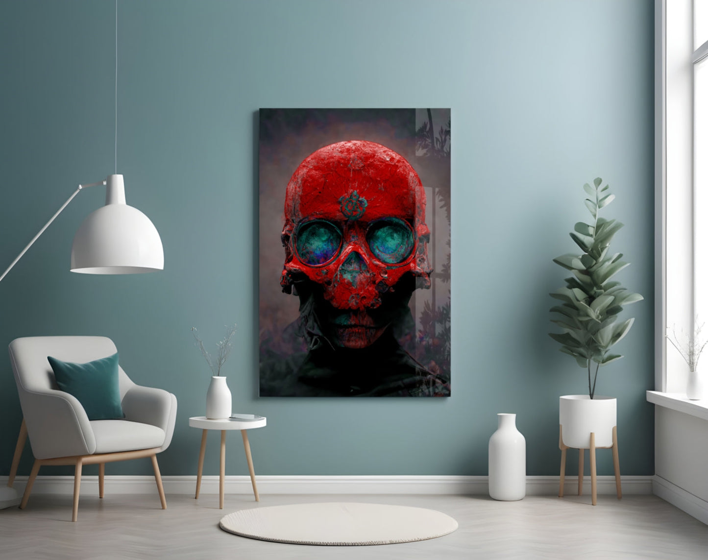 Skull Glass Art  || Designers Collection