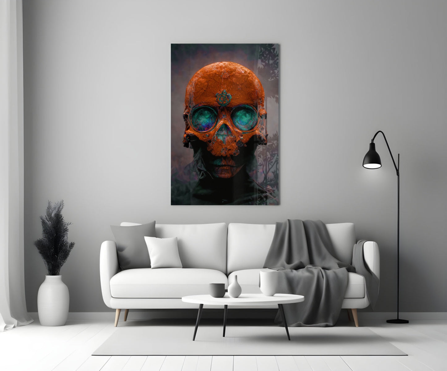Skull Glass Art  || Designer Collection