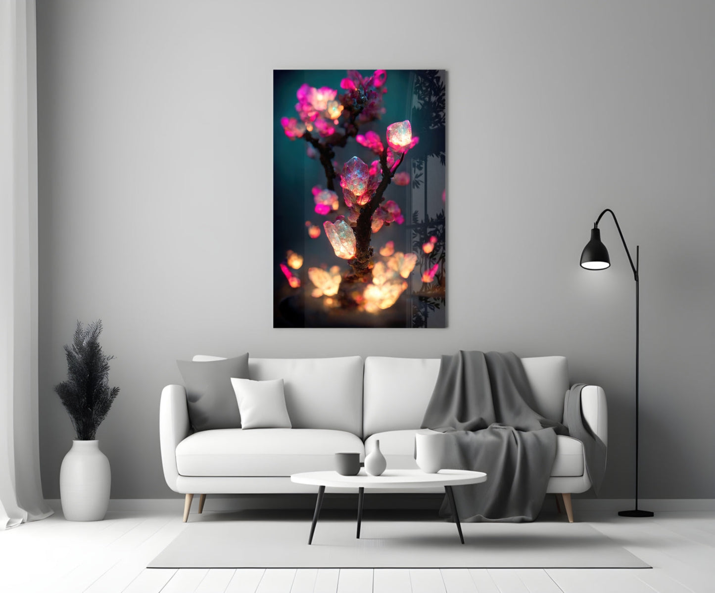 Fire Blooms Glass Art  || Designer Collection