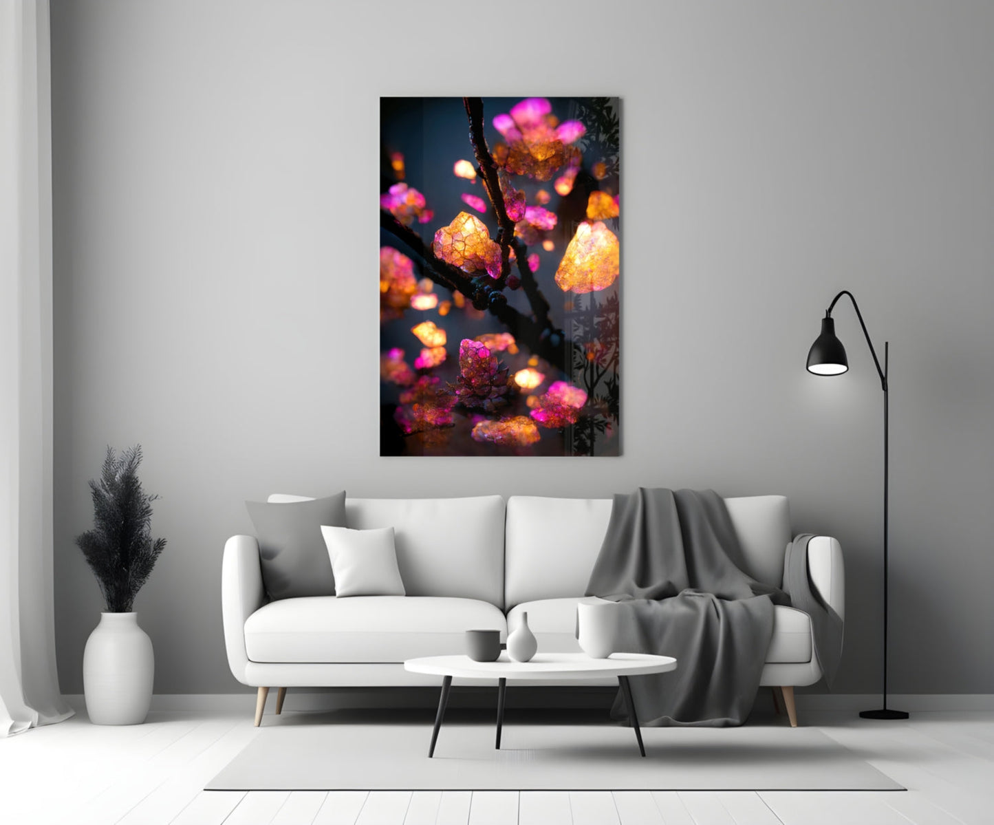 Fire Blooms Glass Art  || Designer Collection