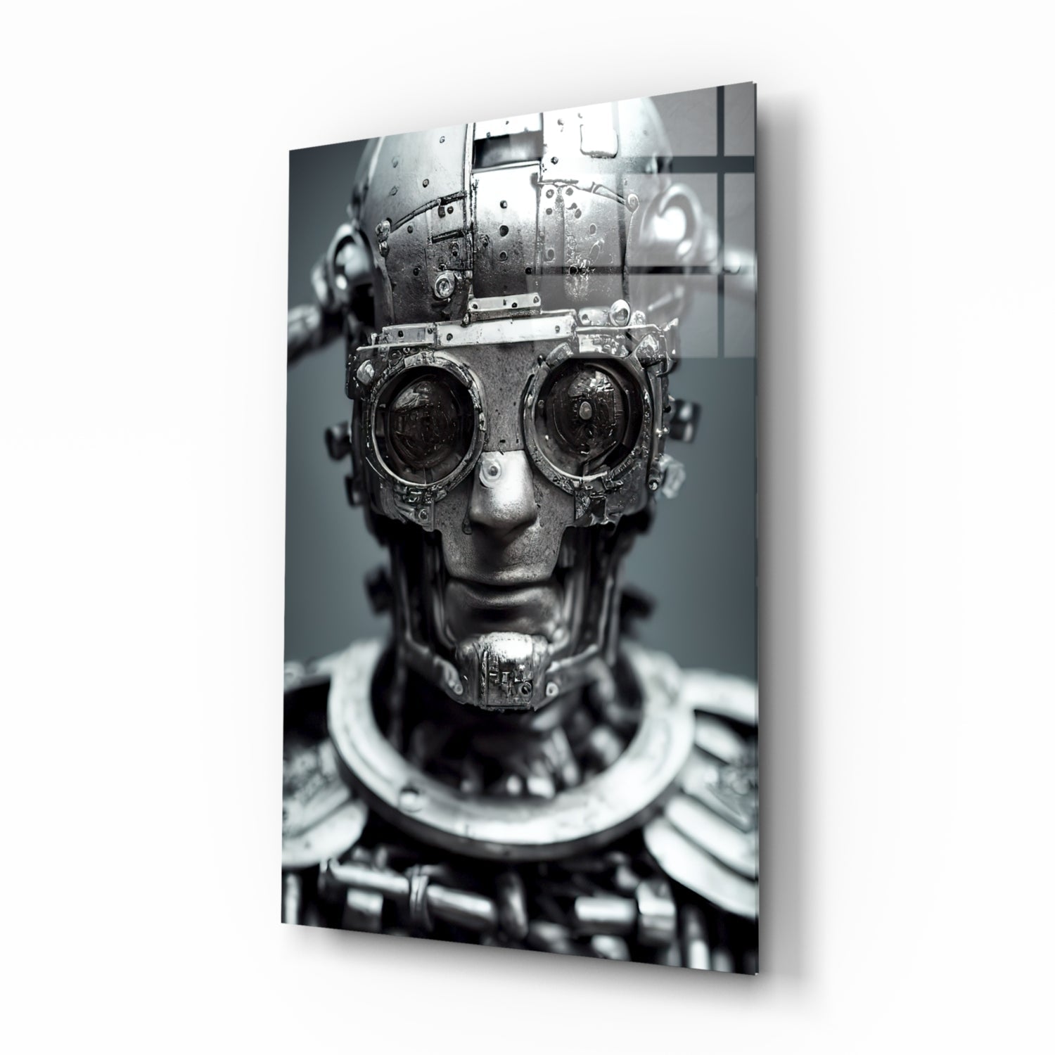 Humachine" Glass Wall Art  || Designer Collection-0