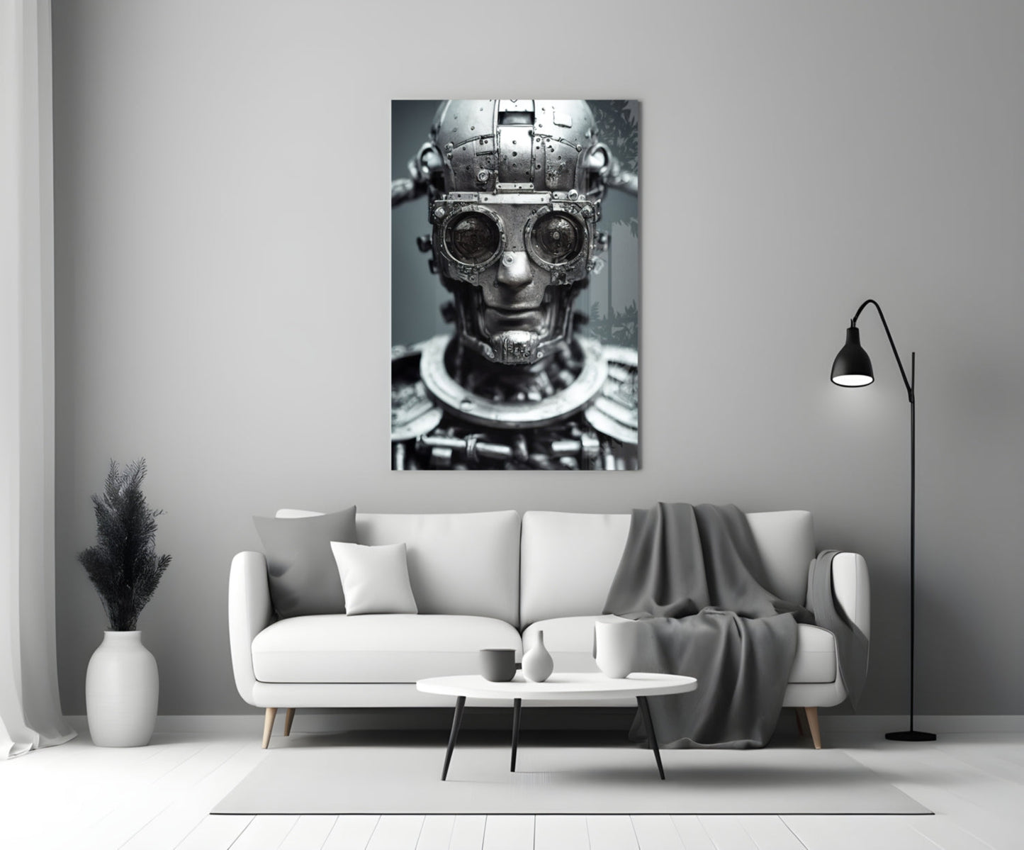 Humachine" Glass Wall Art  || Designer Collection-2