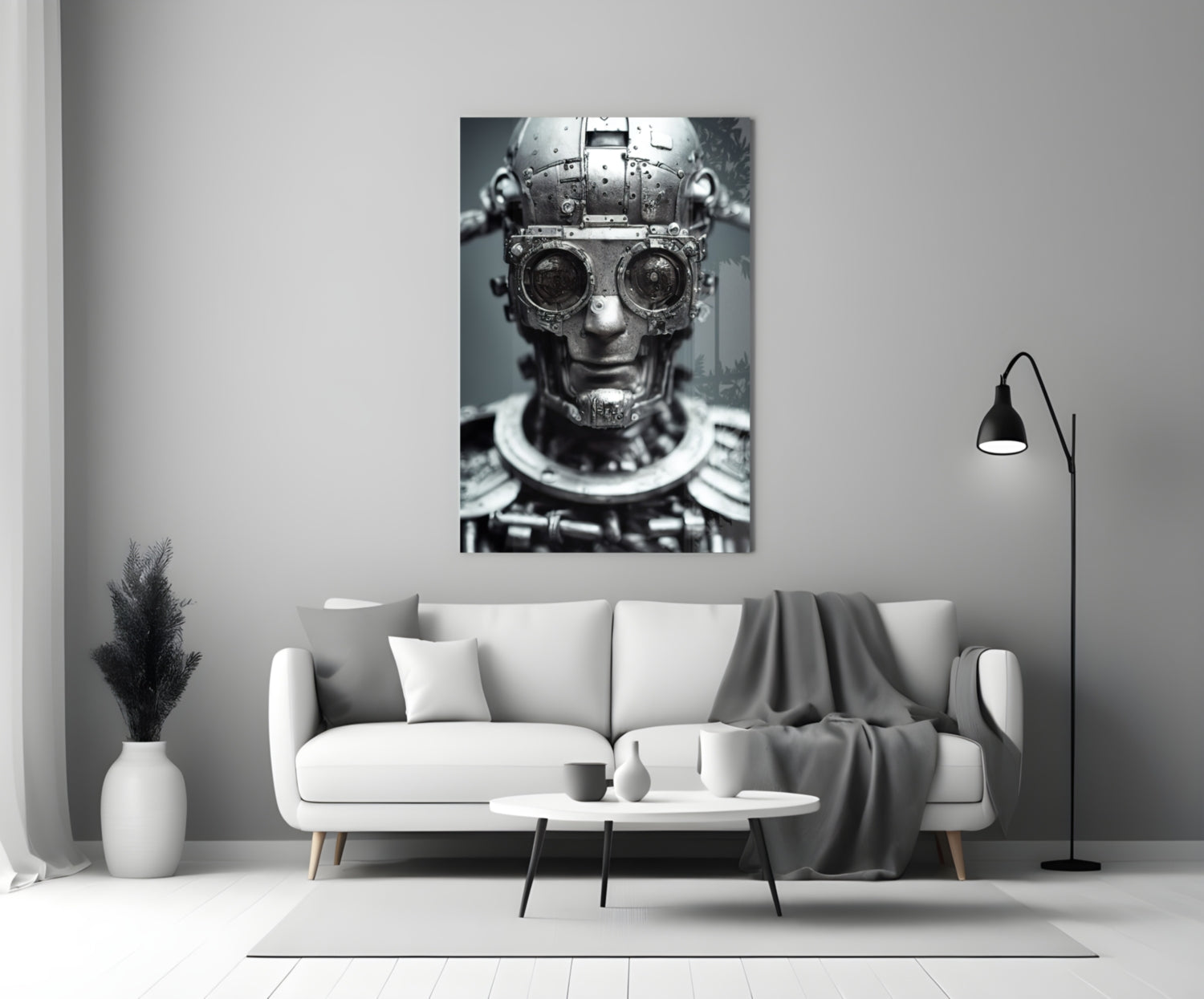 Humachine" Glass Wall Art  || Designer Collection-2
