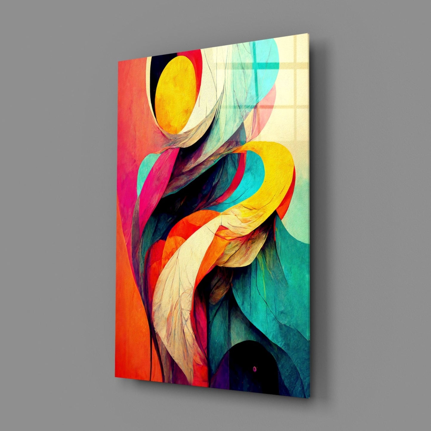 The Hug Glass Wall Art  || Designer Collection