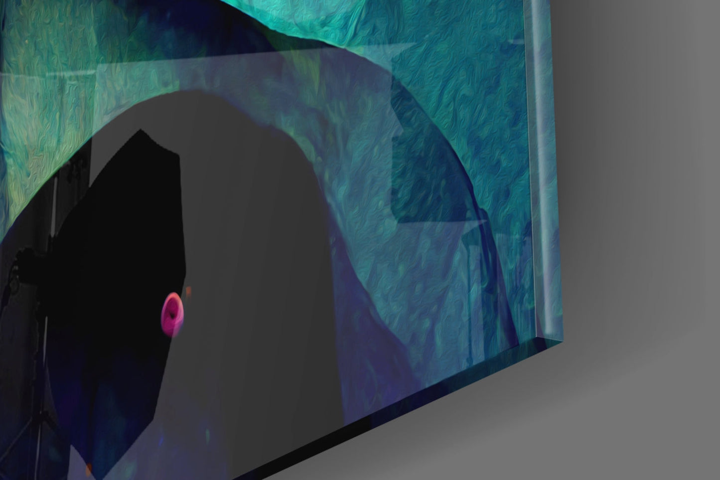 The Hug Glass Wall Art  || Designer Collection