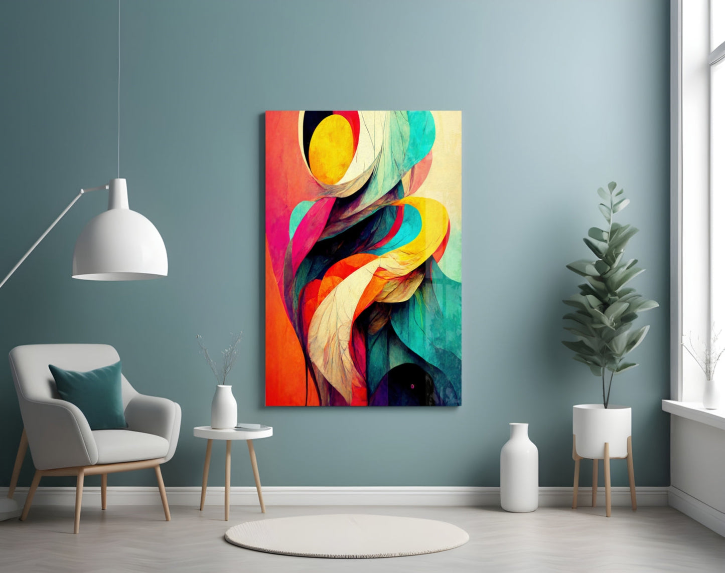 The Hug Glass Wall Art  || Designer Collection
