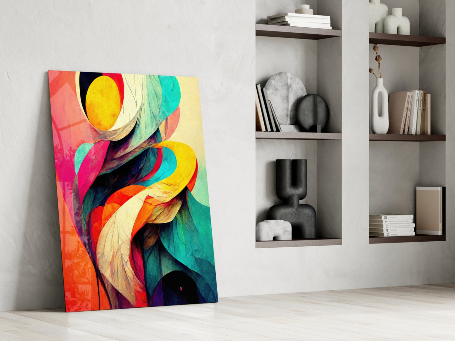 The Hug Glass Wall Art  || Designer Collection