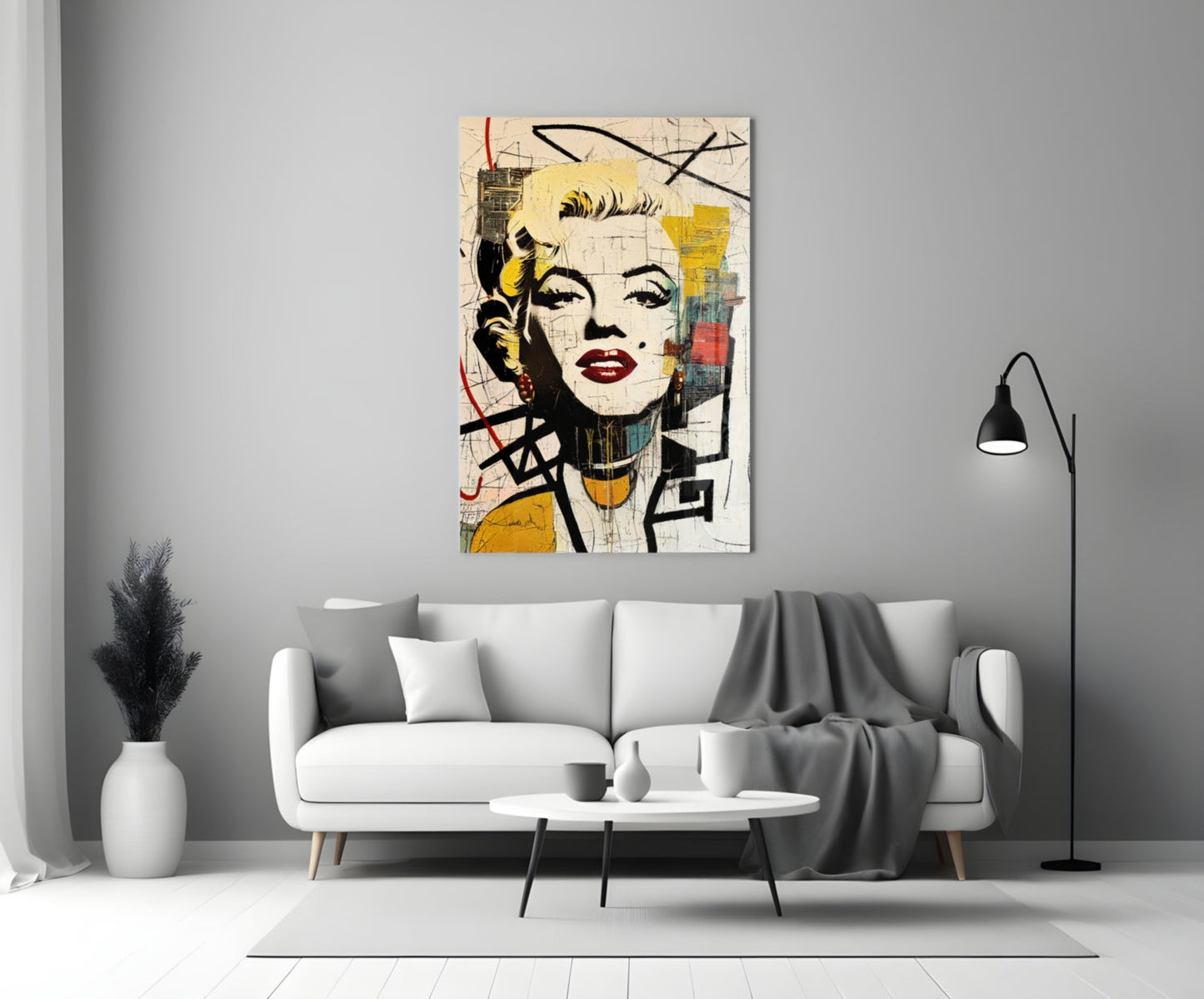 Marilyn Monroe Glass Wall Art  || Designer Collection