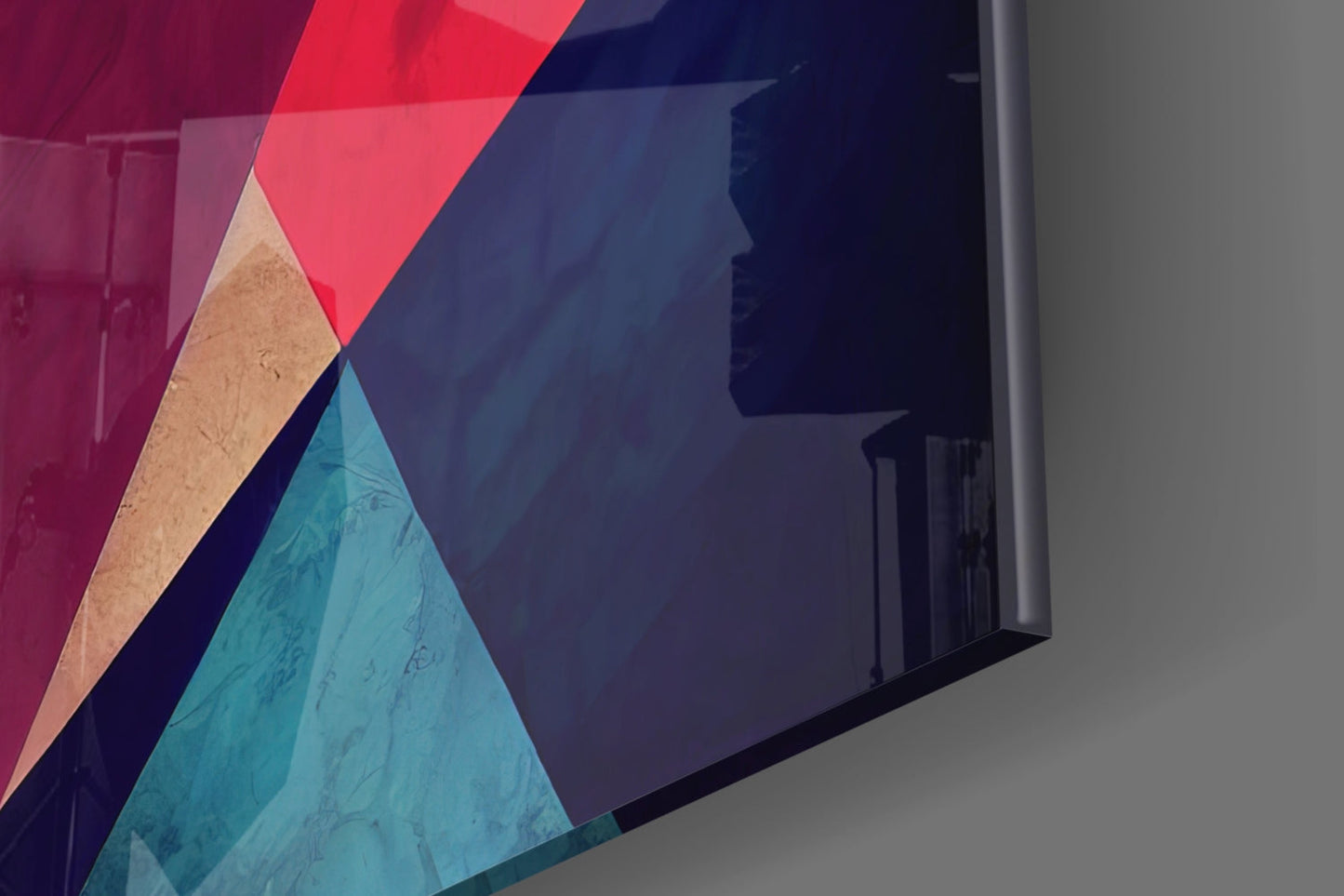 Corners Glass Wall Art  || Designers Collection