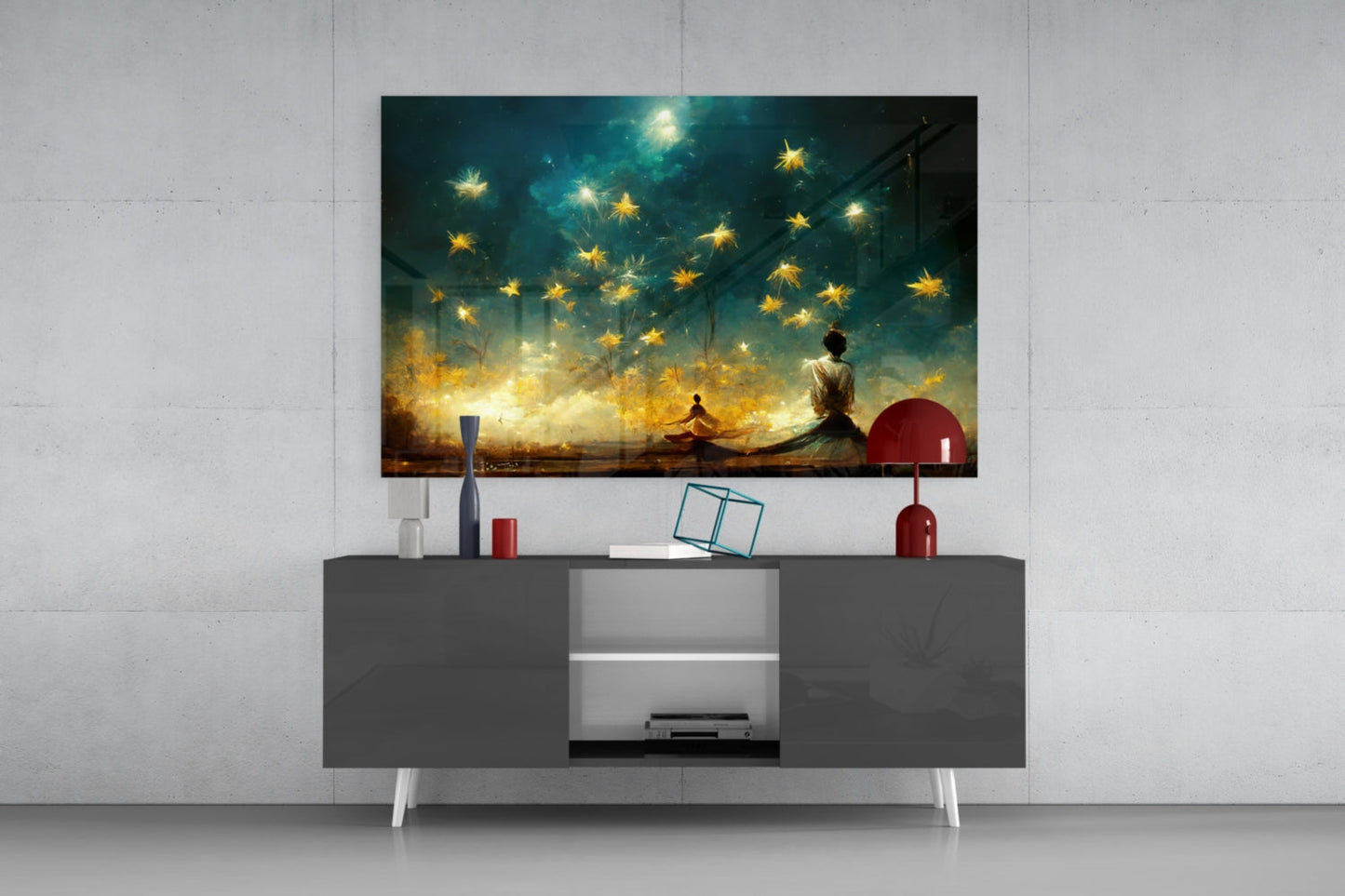 Mysticism Glass Wall Art  || Designer Collection