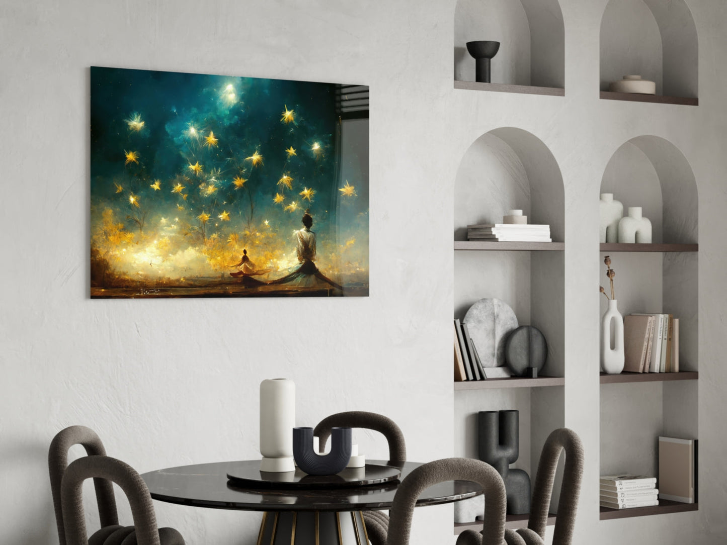 Mysticism Glass Wall Art  || Designer Collection