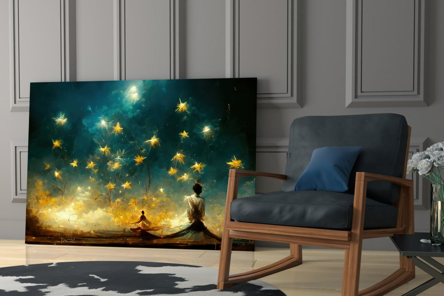 Mysticism Glass Wall Art  || Designer Collection