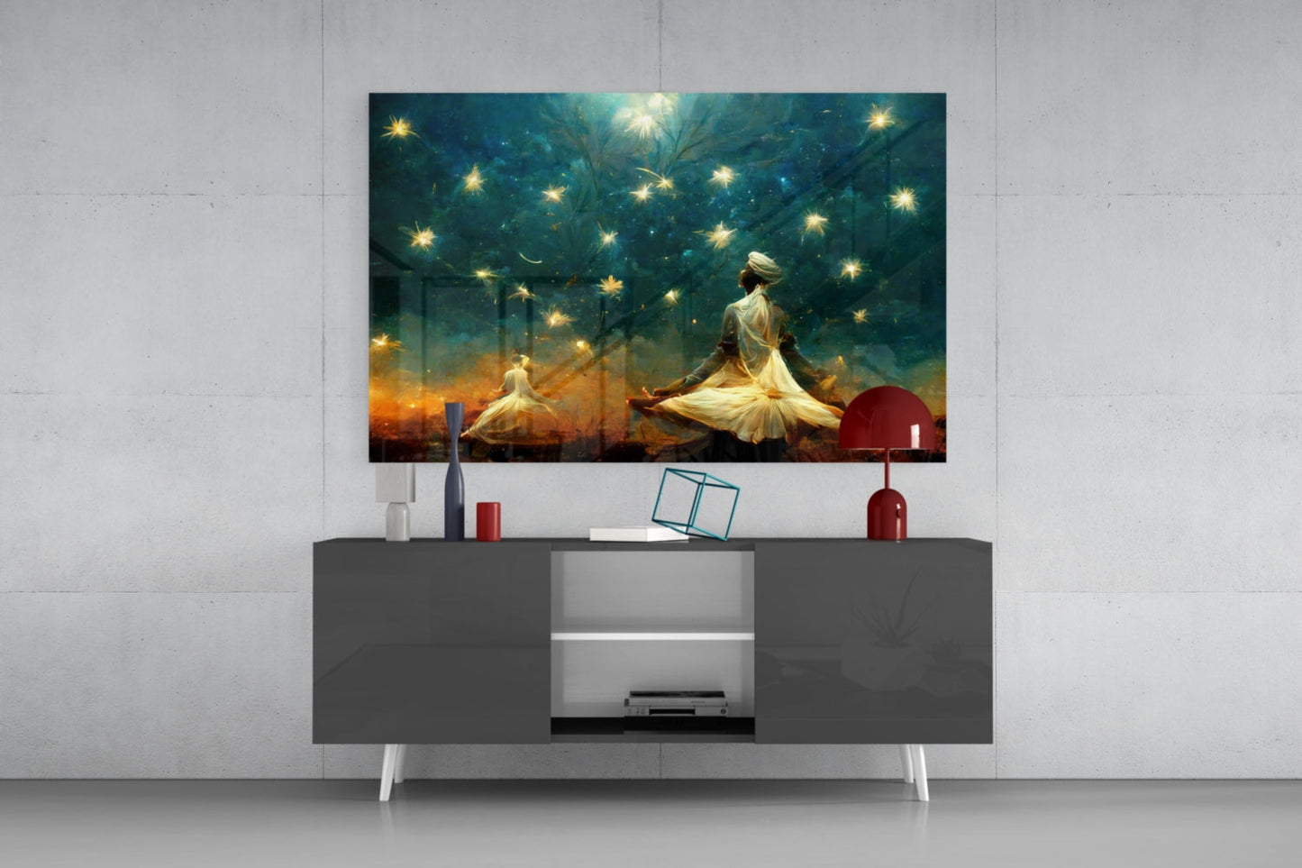 Mysticism Glass Wall Art  || Designer Collection