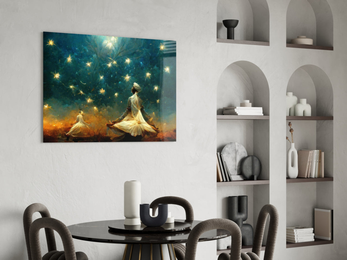Mysticism Glass Wall Art  || Designer Collection