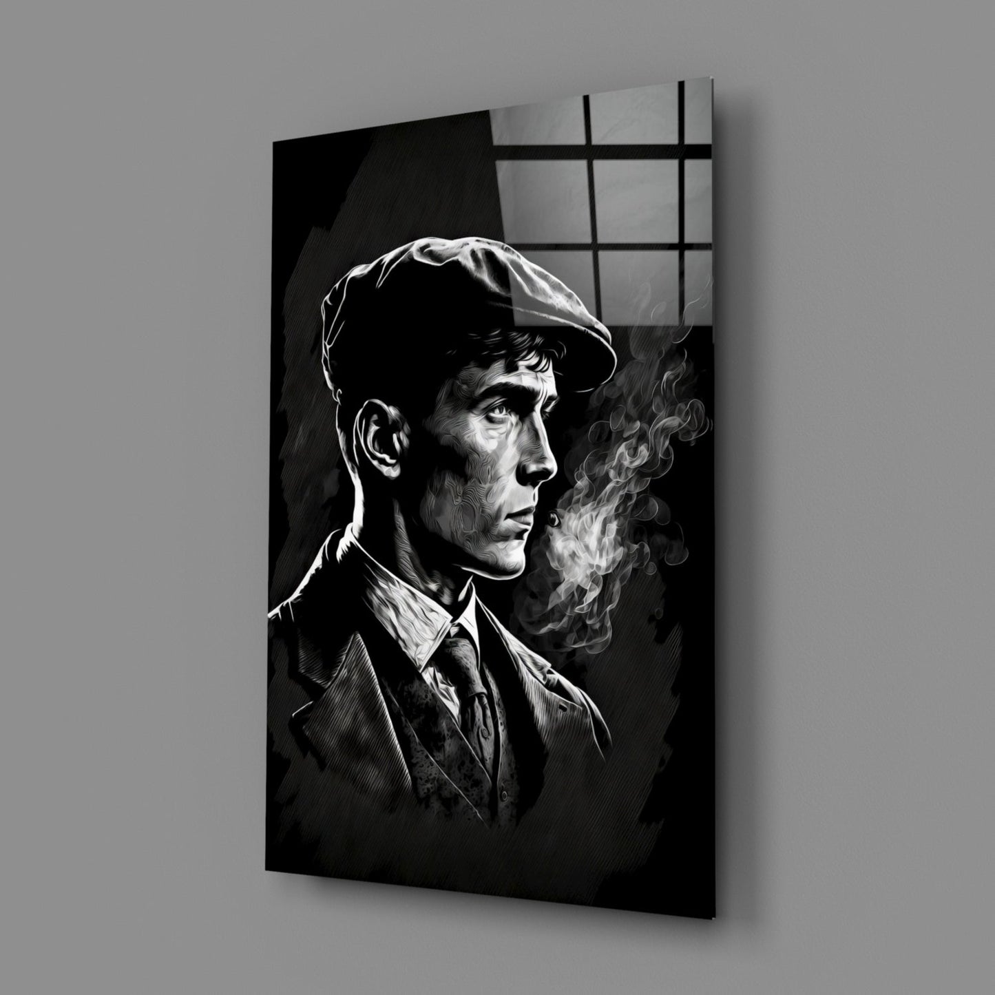 Thomas Shelby - Peaky Blinders Glass Wall Art || Designer Collection