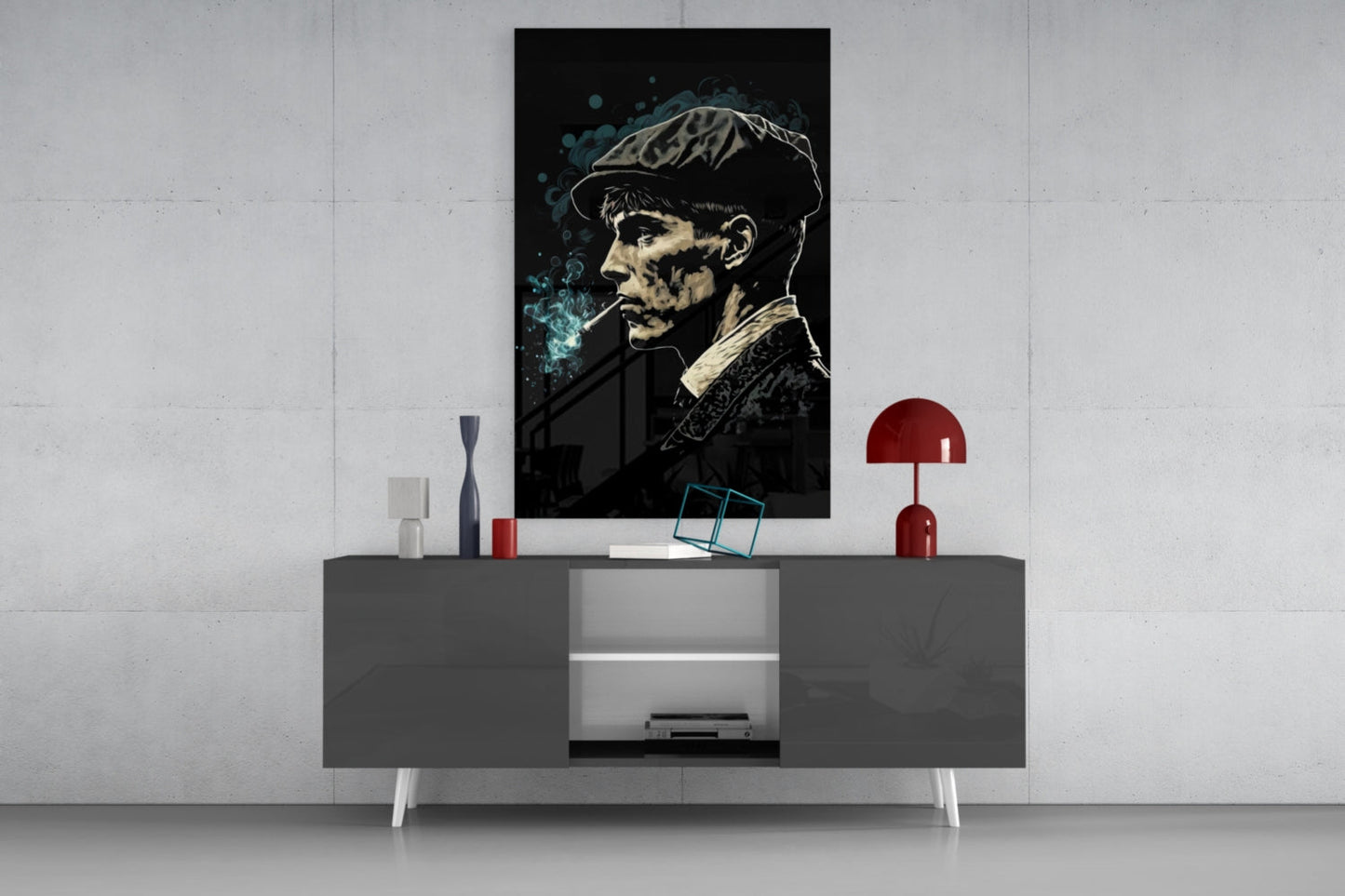 Thomas Shelby - Peaky Blinders Glass Wall Art  || Designer Collection