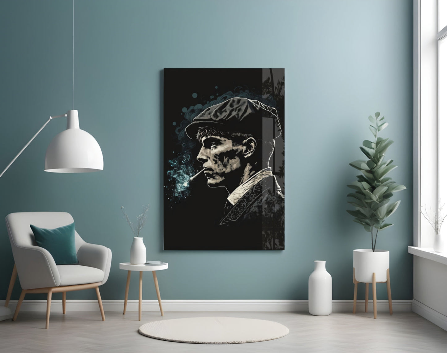 Thomas Shelby - Peaky Blinders Glass Wall Art  || Designer Collection
