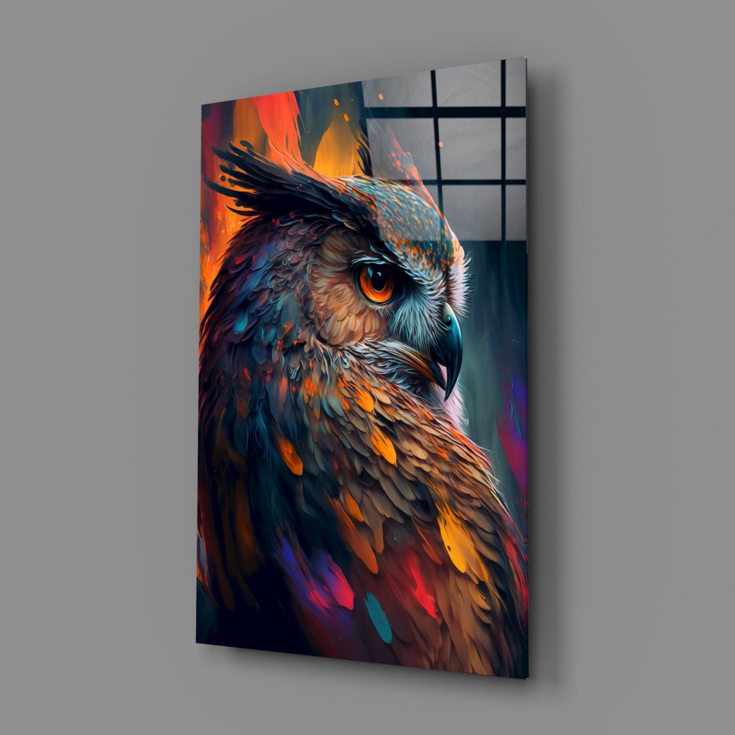 Owl's Eye Glass Wall Art  || Designer Collection