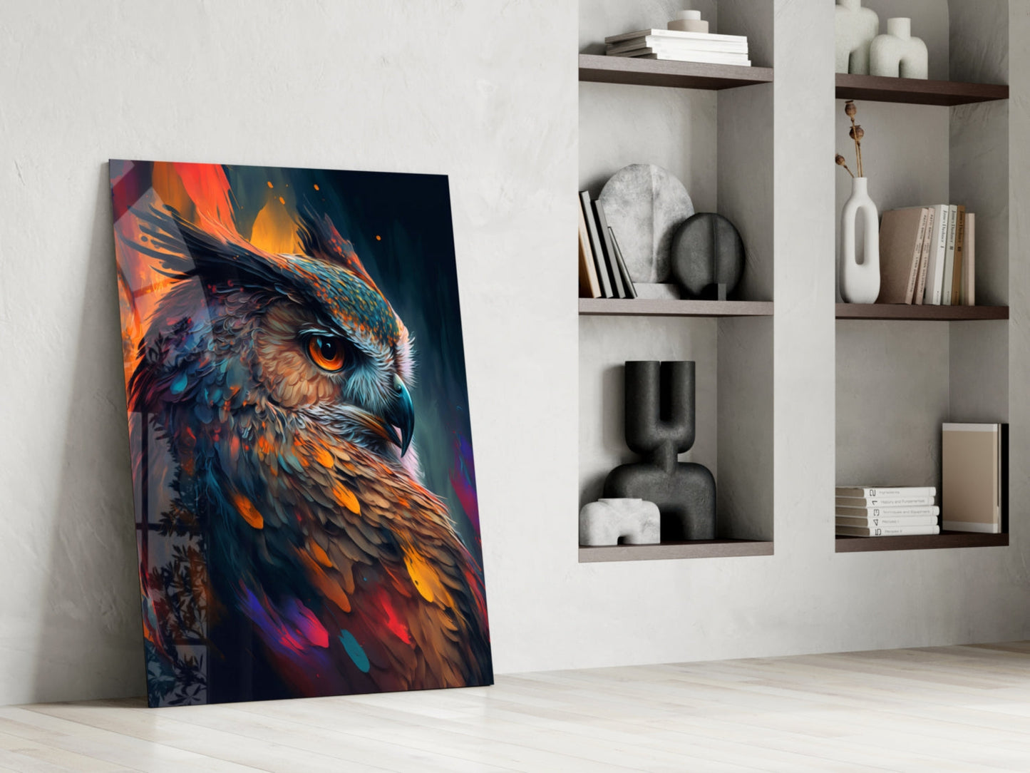 Owl's Eye Glass Wall Art  || Designer Collection