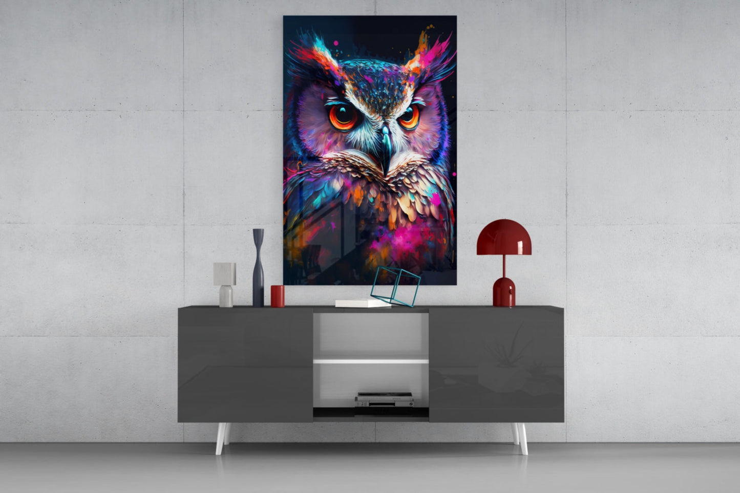 Owl's Eye Glass Wall Art  || Designer Collection