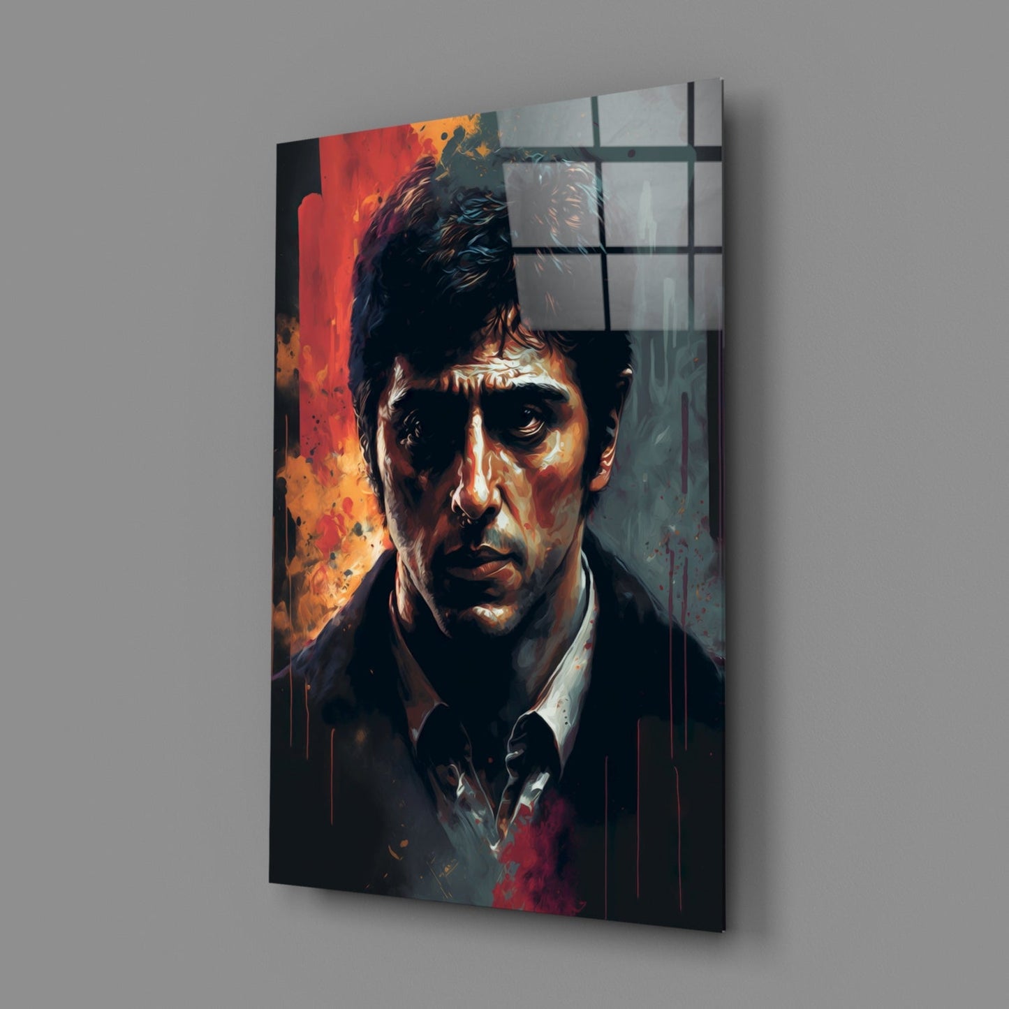 Al Pacino Glass Wall Art  || Designer Collection