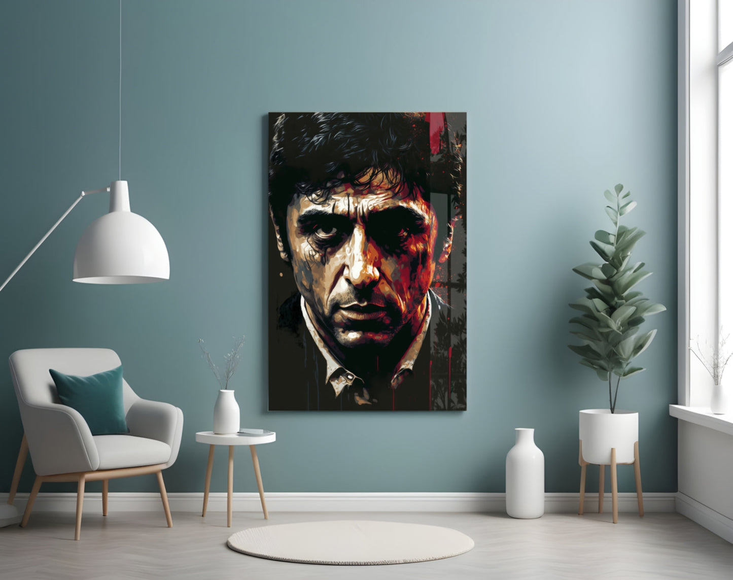 Al Pacino Glass Wall Art  || Designer Collection