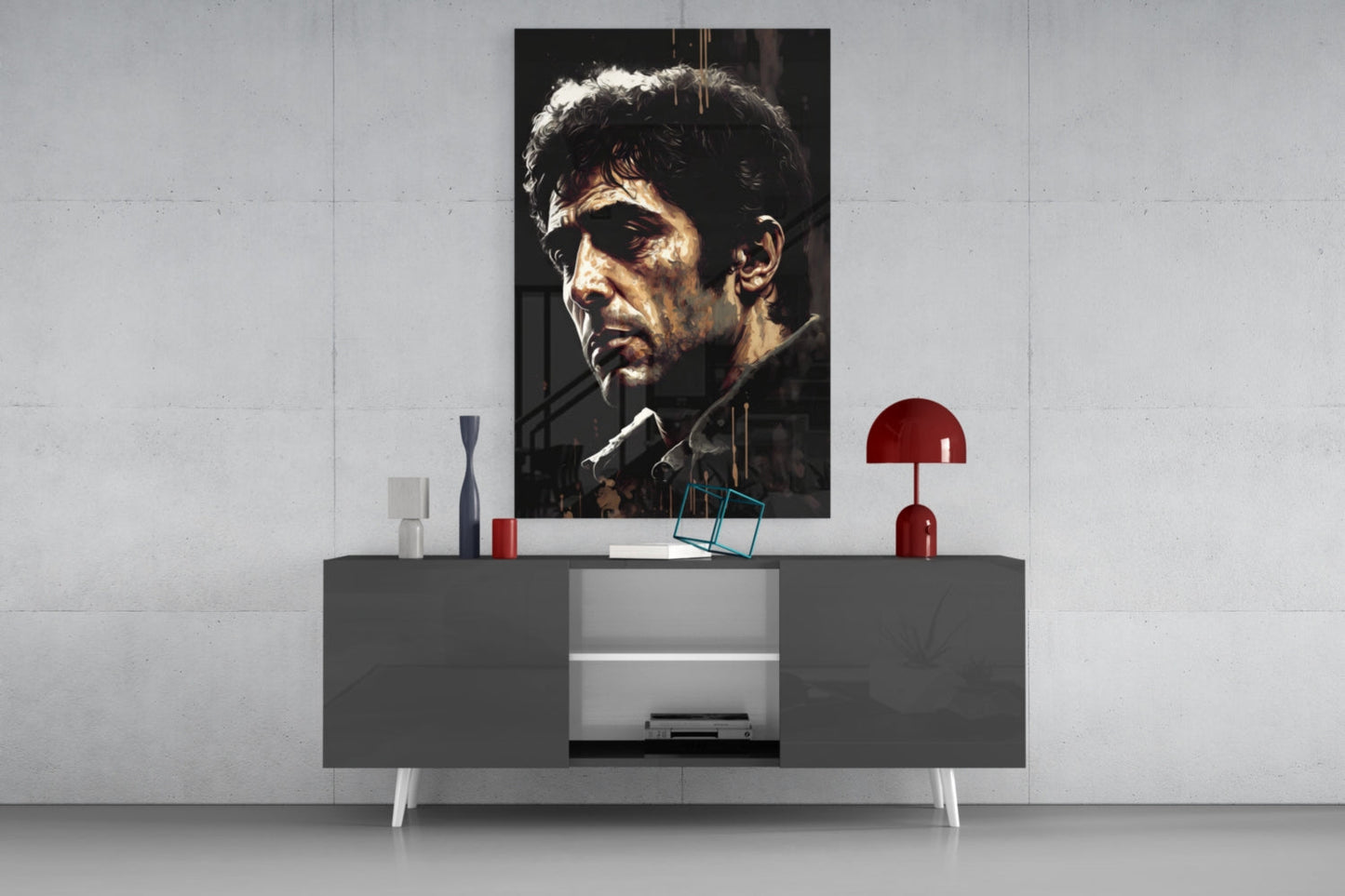 Al Pacino Glass Wall Art  || Designer Collection