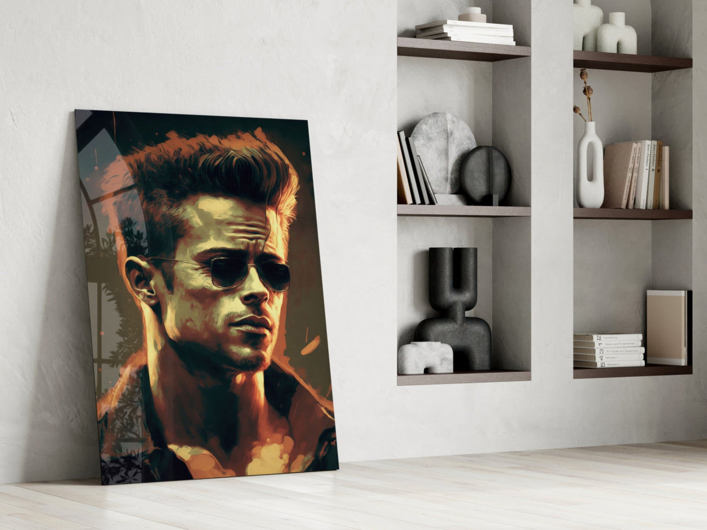 Fight Club - Tyler Durden Glass Wall Art  || Designer Collection