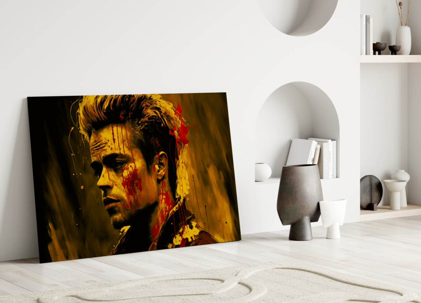Fight Club - Tyler Durden Glass Wall Art  || Designer Collection
