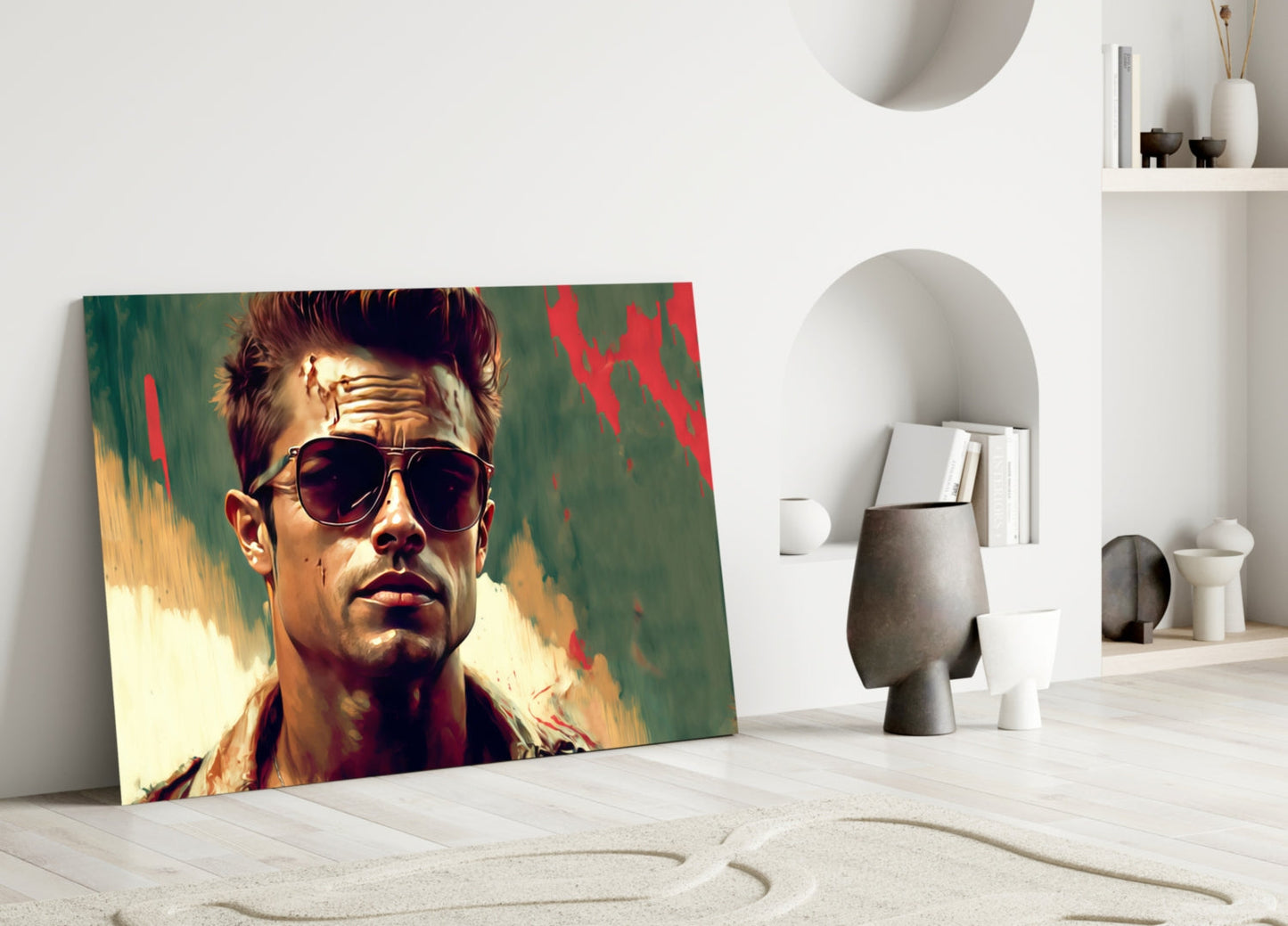 Fight Club - Tyler Durden Glass Wall Art  || Designer Collection
