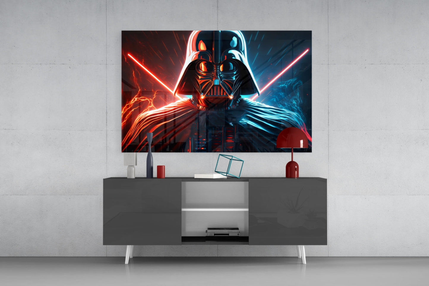 Darth Vader Glass Wall Art  || Designers Collection