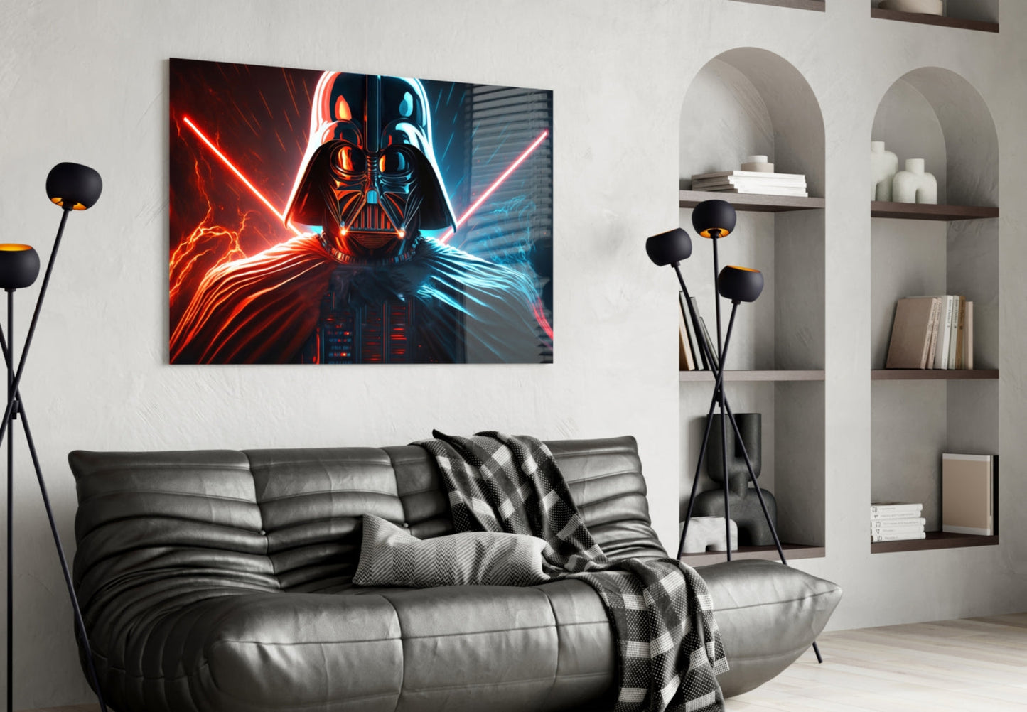 Darth Vader Glass Wall Art  || Designers Collection