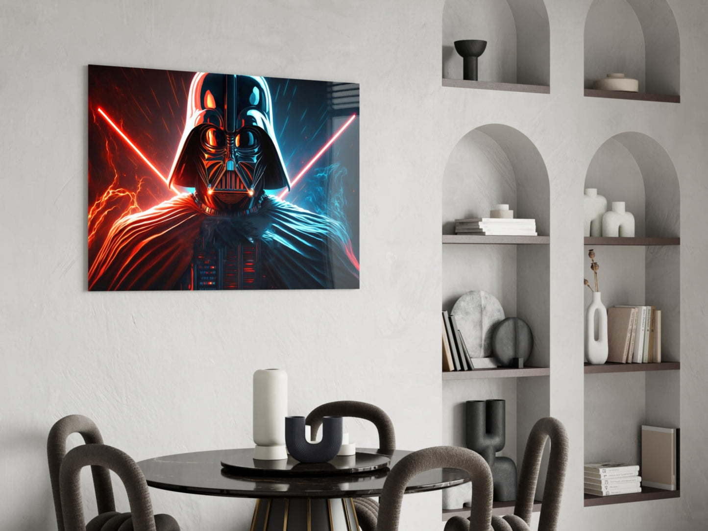 Darth Vader Glass Wall Art  || Designers Collection
