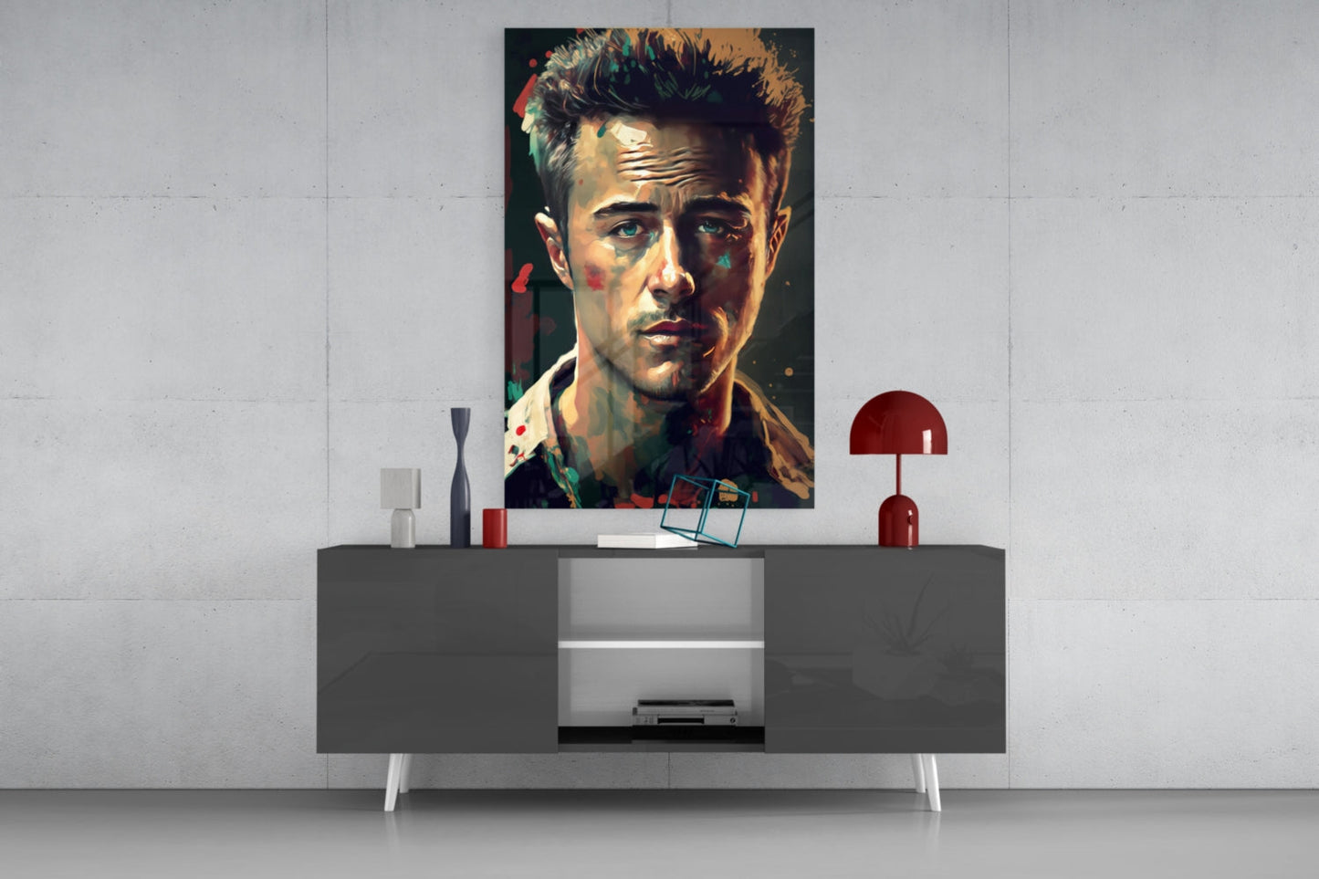 Fight Club - Norton Glass Wall Art  || Designers Collection