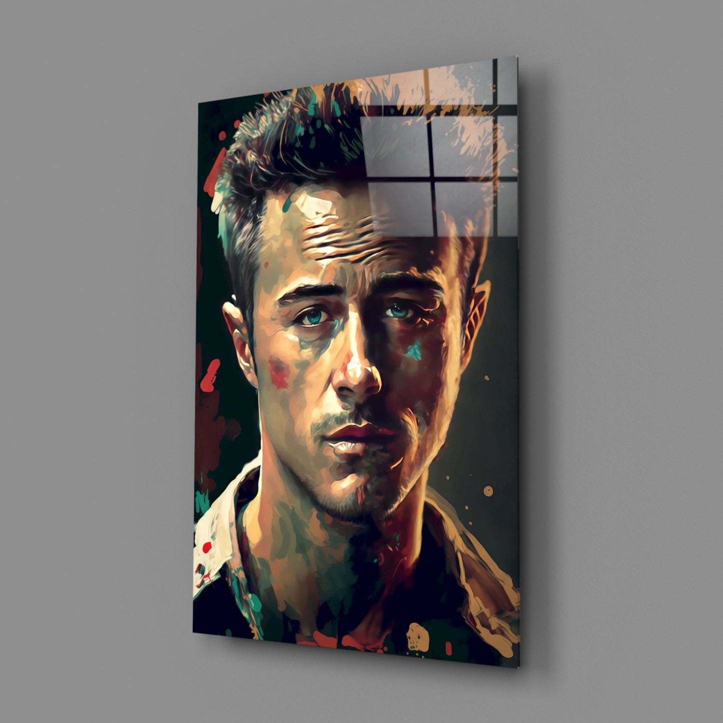Fight Club - Norton Glass Wall Art  || Designers Collection