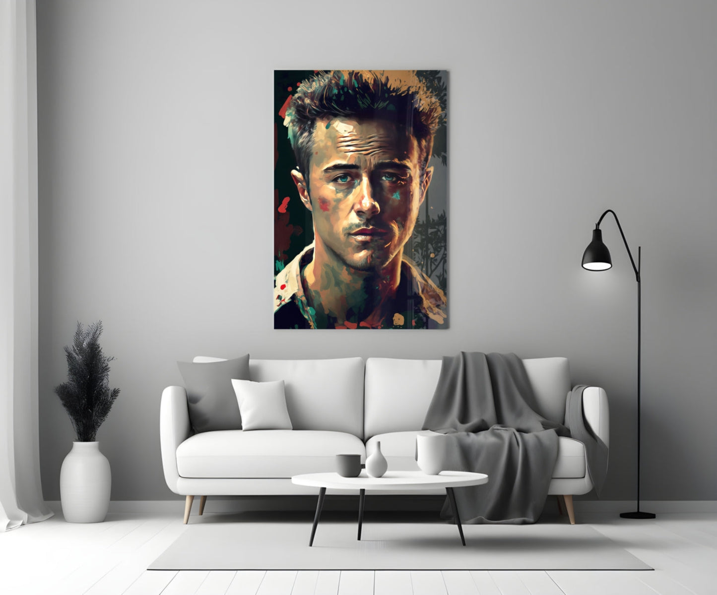 Fight Club - Norton Glass Wall Art  || Designers Collection