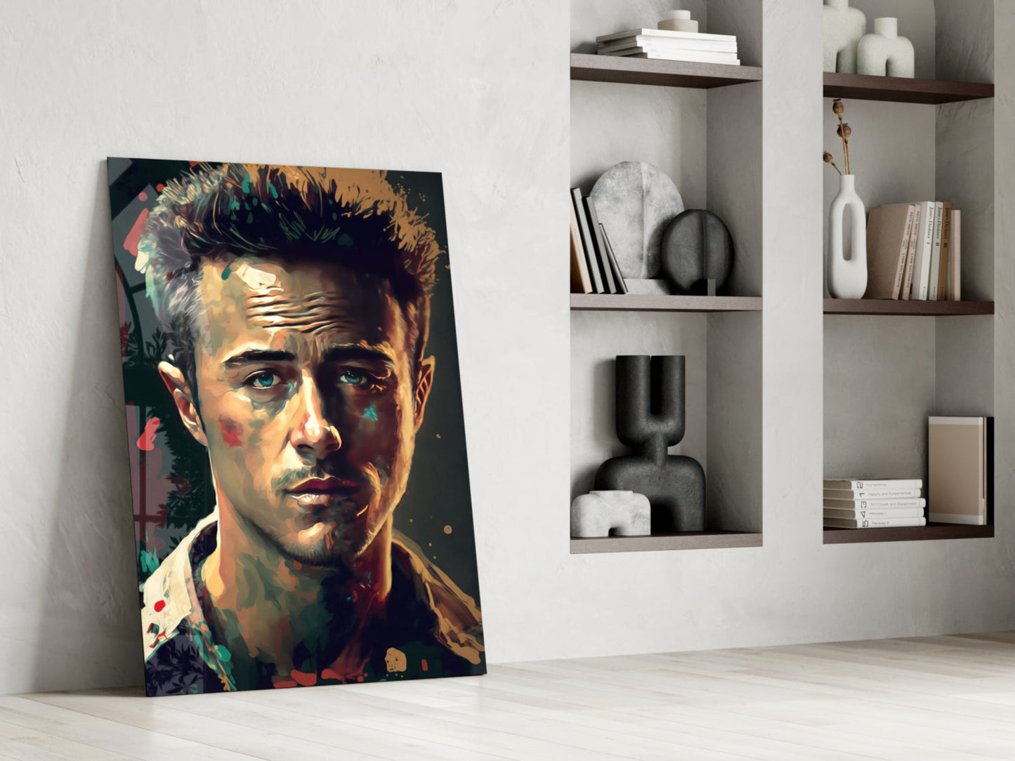 Fight Club - Norton Glass Wall Art  || Designers Collection