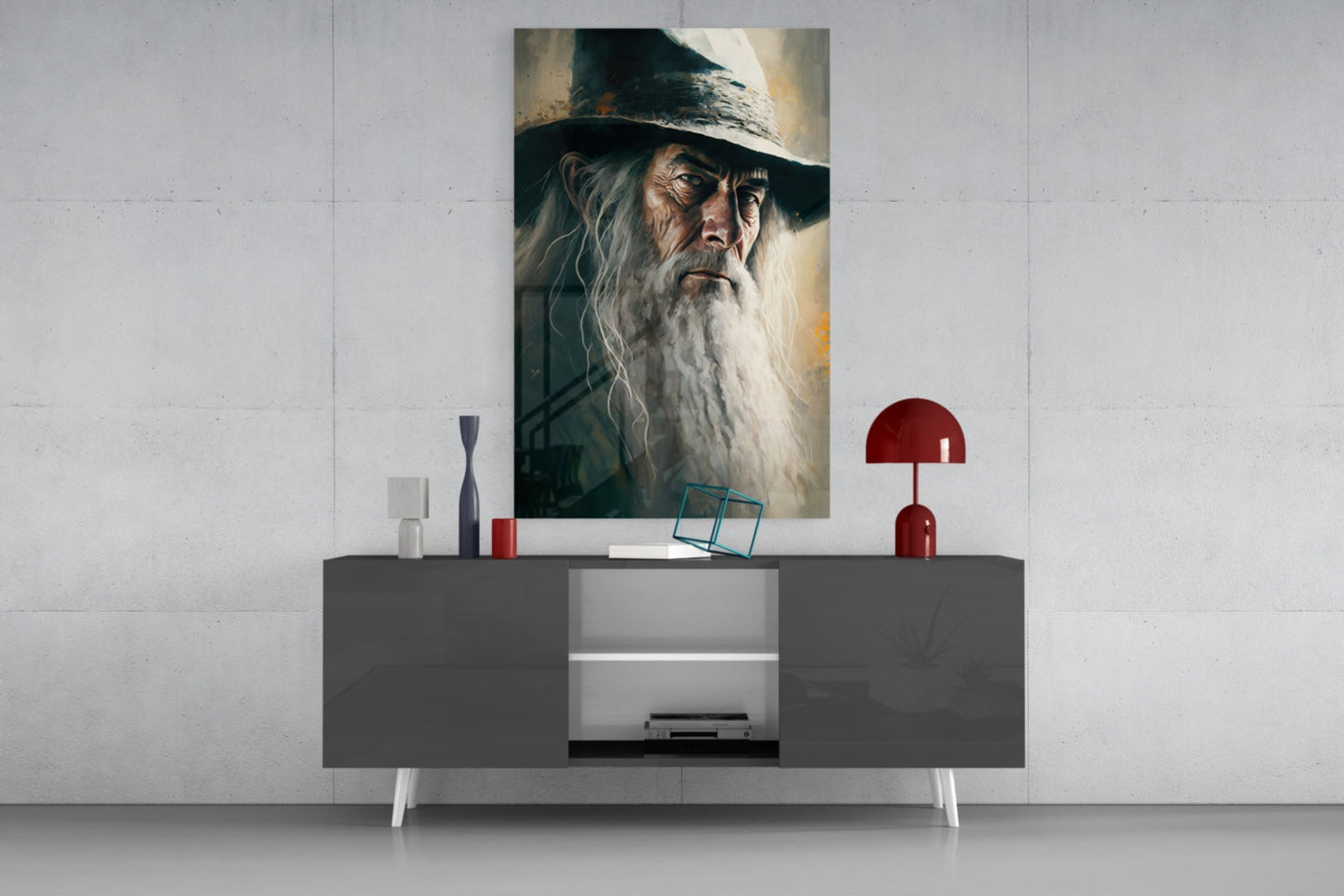 Gandalf Glass Wall Art  || Designer Collection