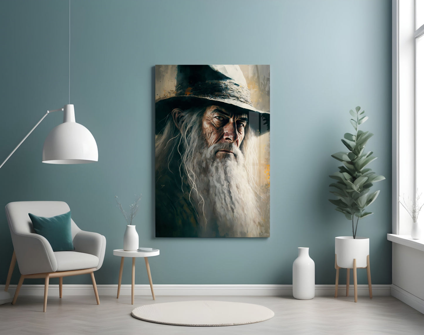 Gandalf Glass Wall Art  || Designer Collection