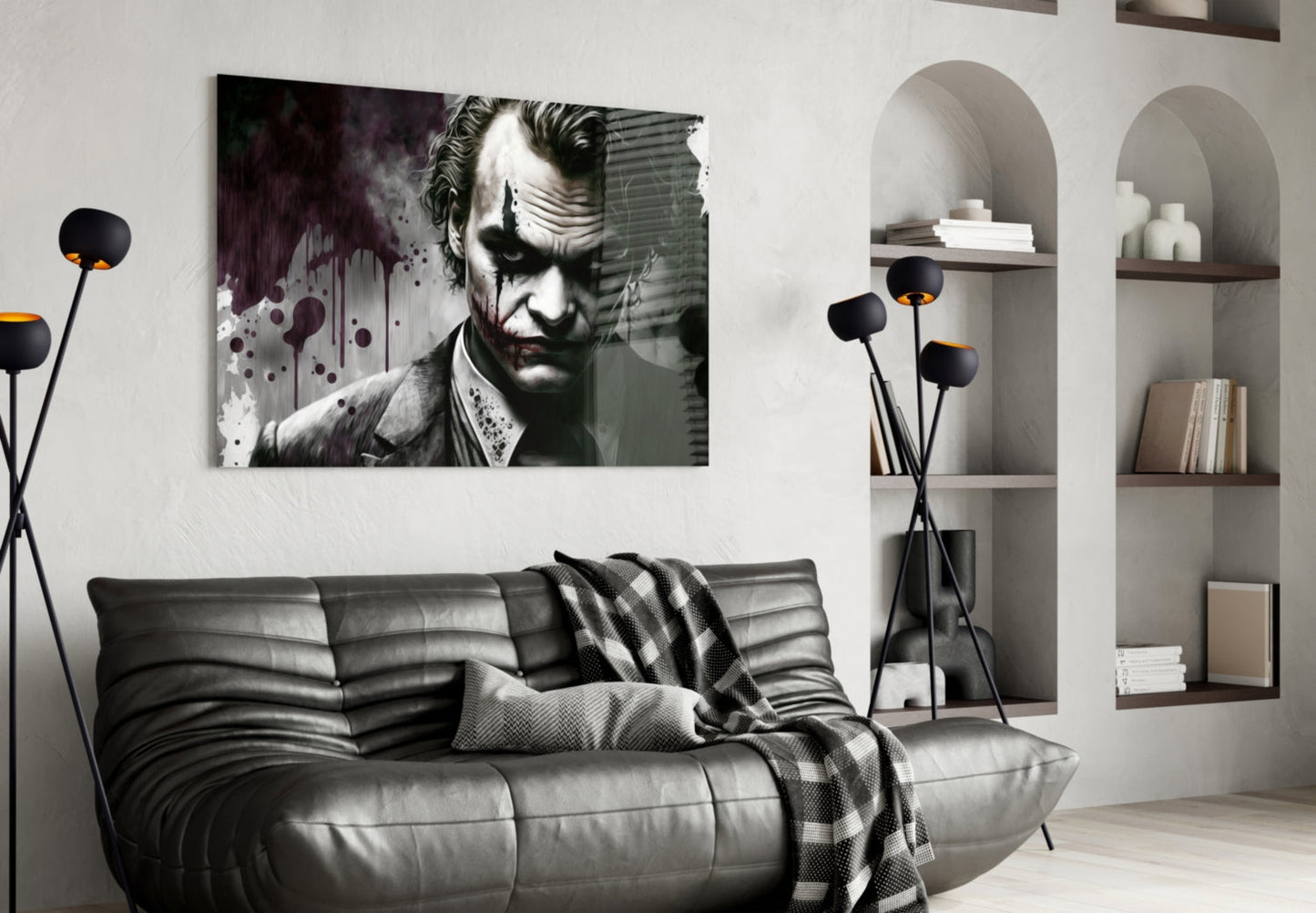Joker Glass Wall Art  || Designer Collection